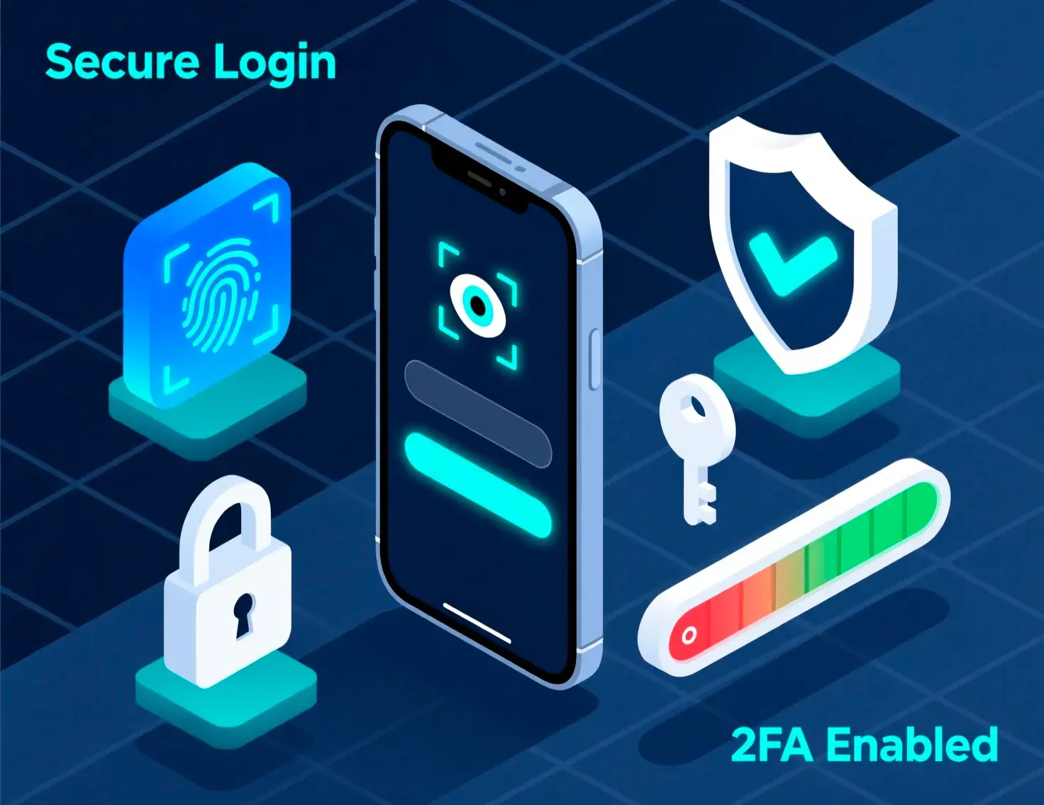 Account security with two-factor authentication and verification process
