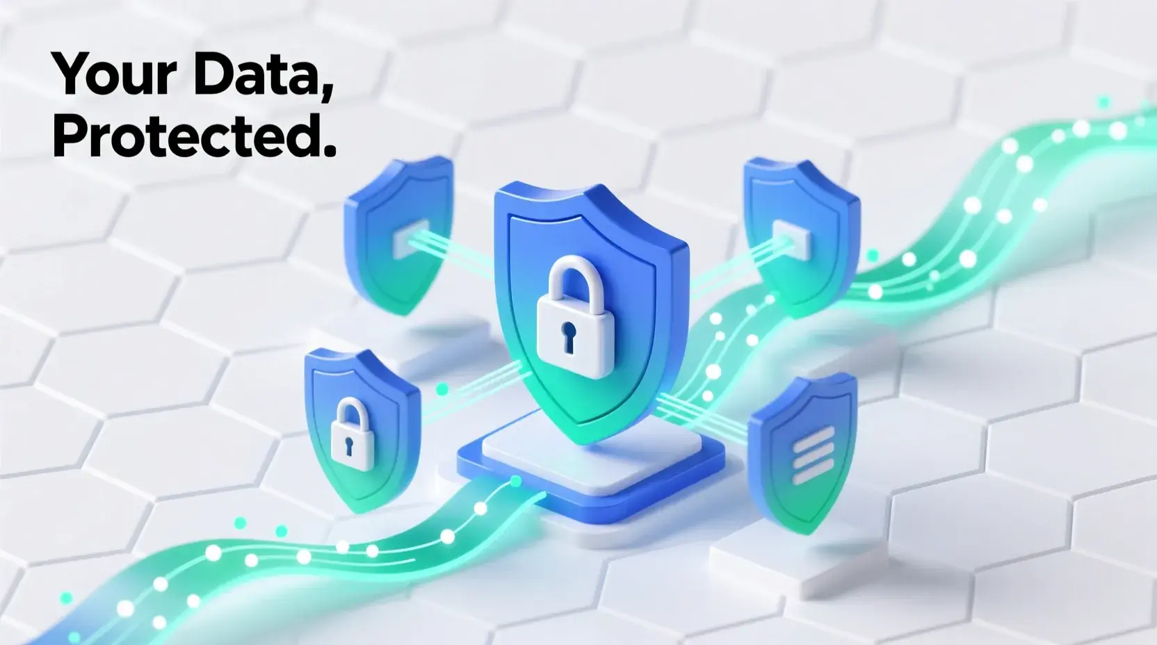 Data protection and privacy security concept